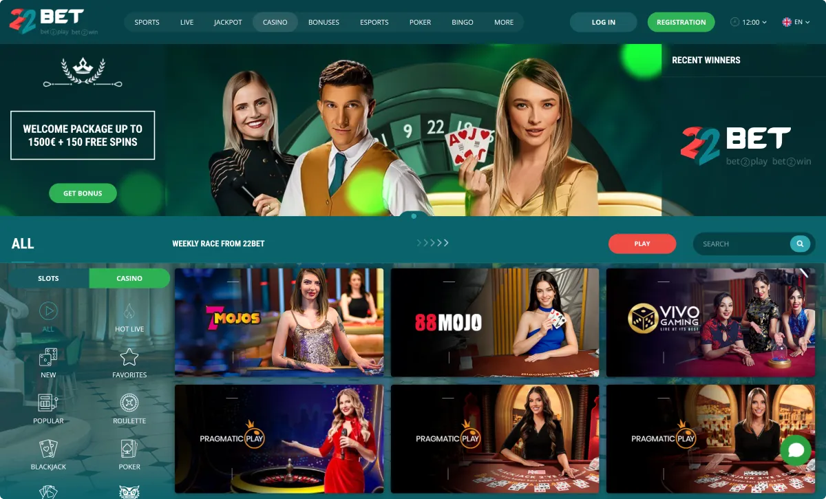 22Bet Live Dealers 22Bet Live Dealers